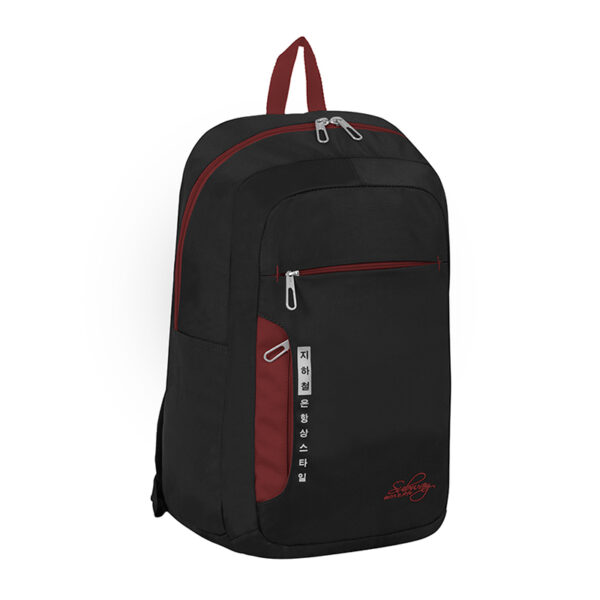 22327 Samping Hitam Subway Backpack "NOURE 22327"